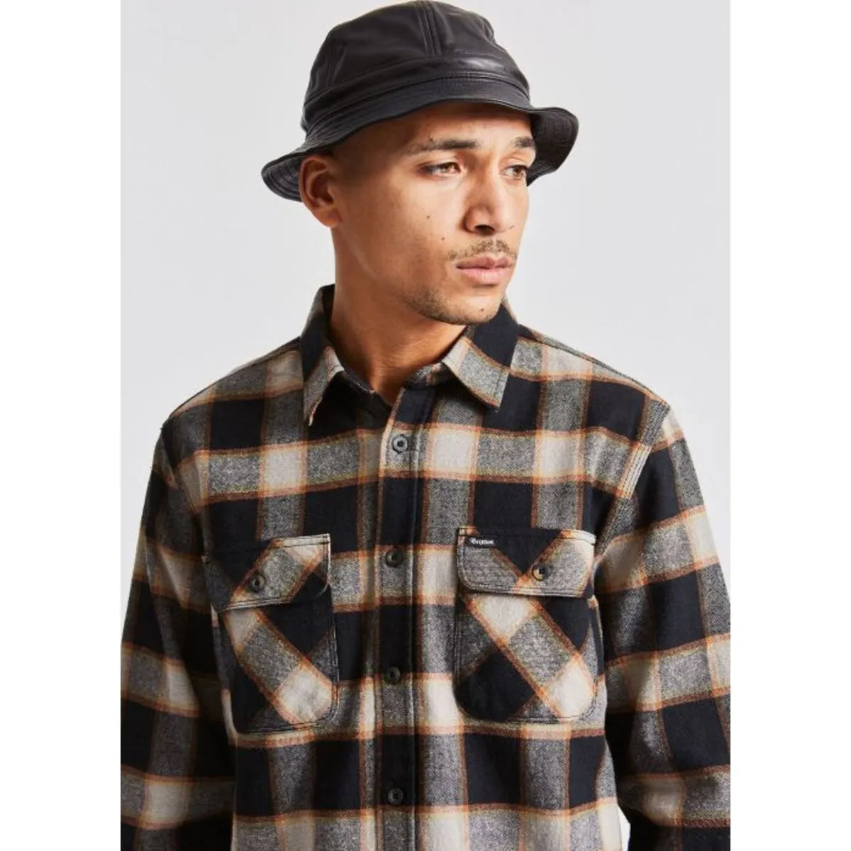BANKS II BUCKET HAT - BLACK LEATHER