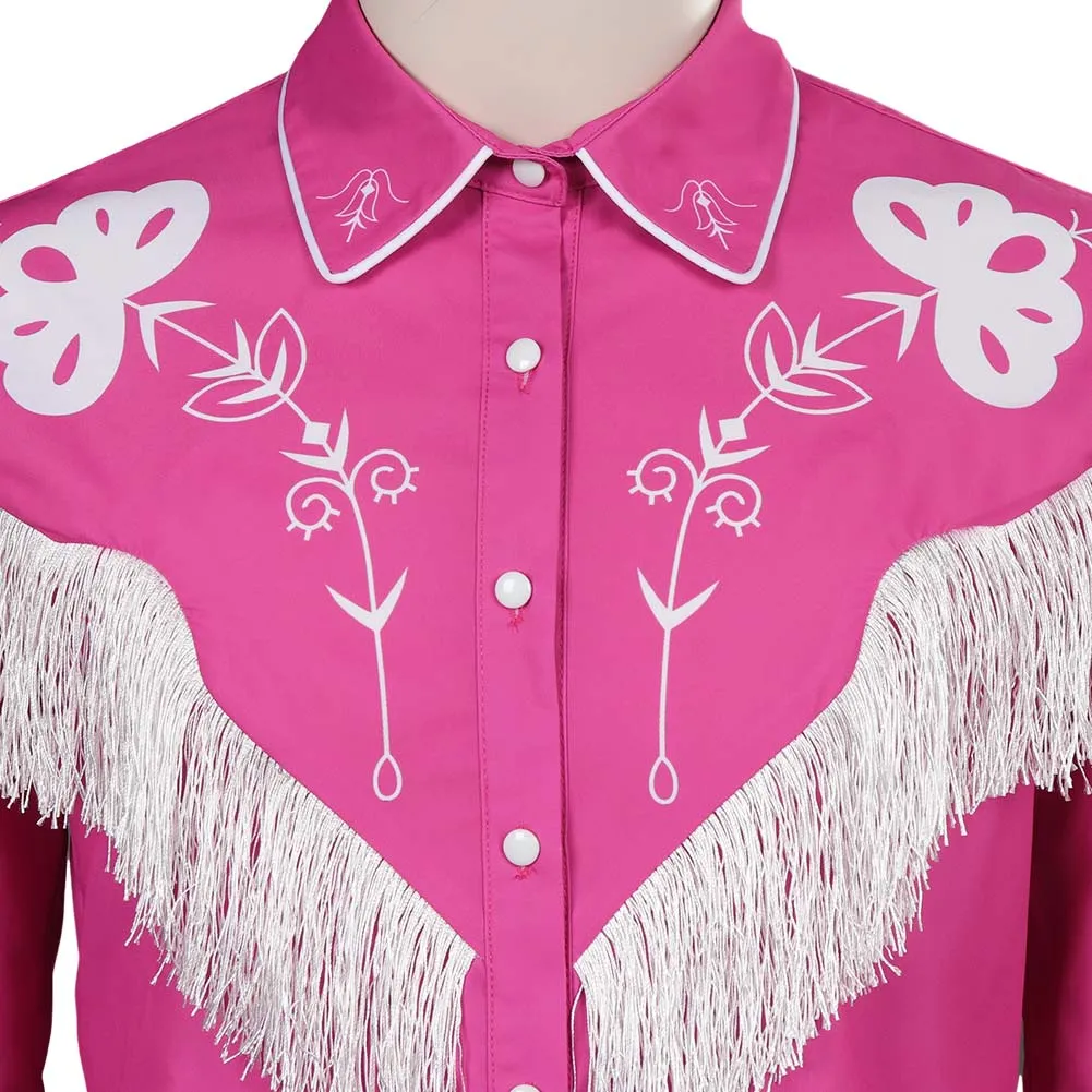 Barbie 2023 Ken Original Design Pink Tassel Jacket Cosplay Costume Outfits Halloween Carnival