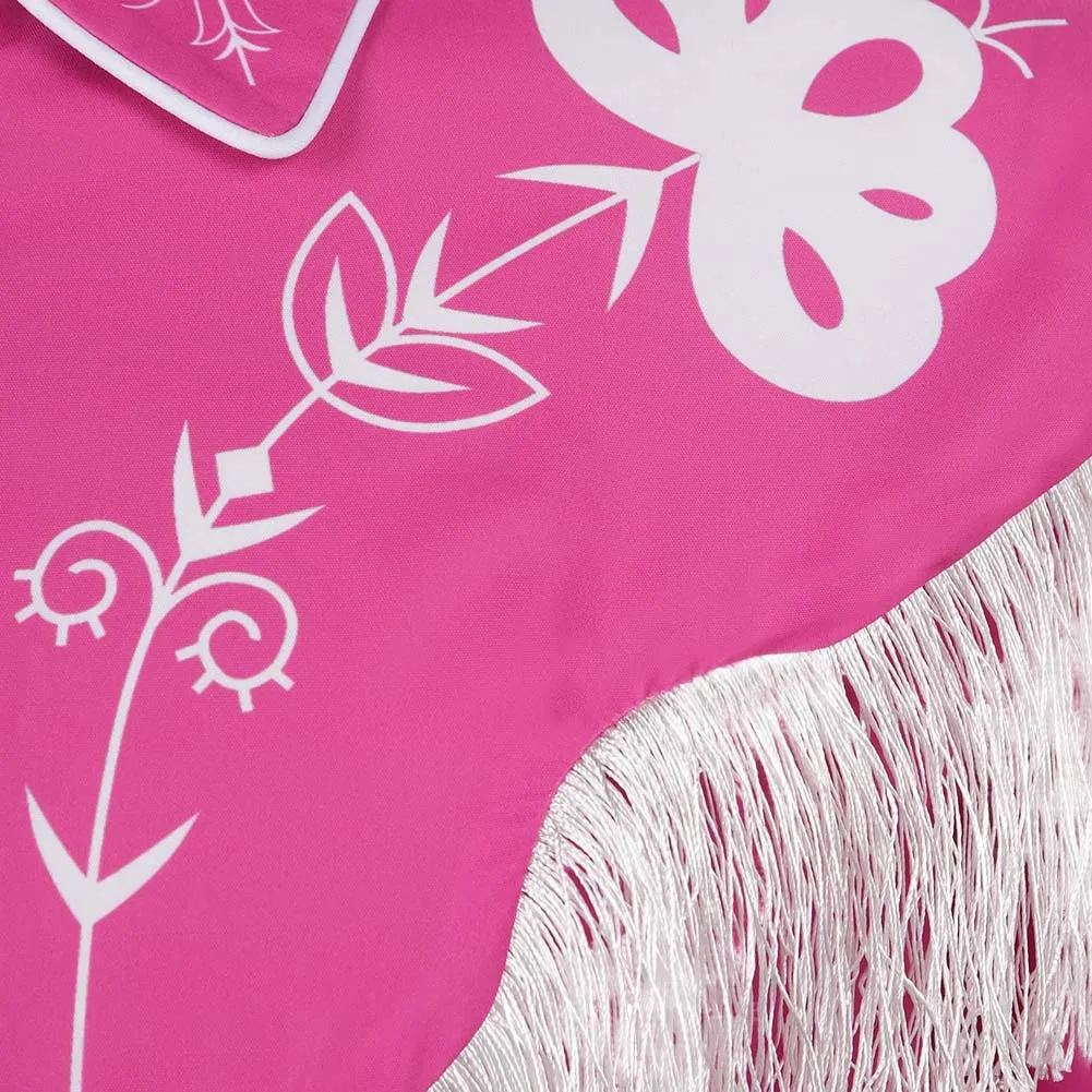 Barbie 2023 Ken Original Design Pink Tassel Jacket Cosplay Costume Outfits Halloween Carnival