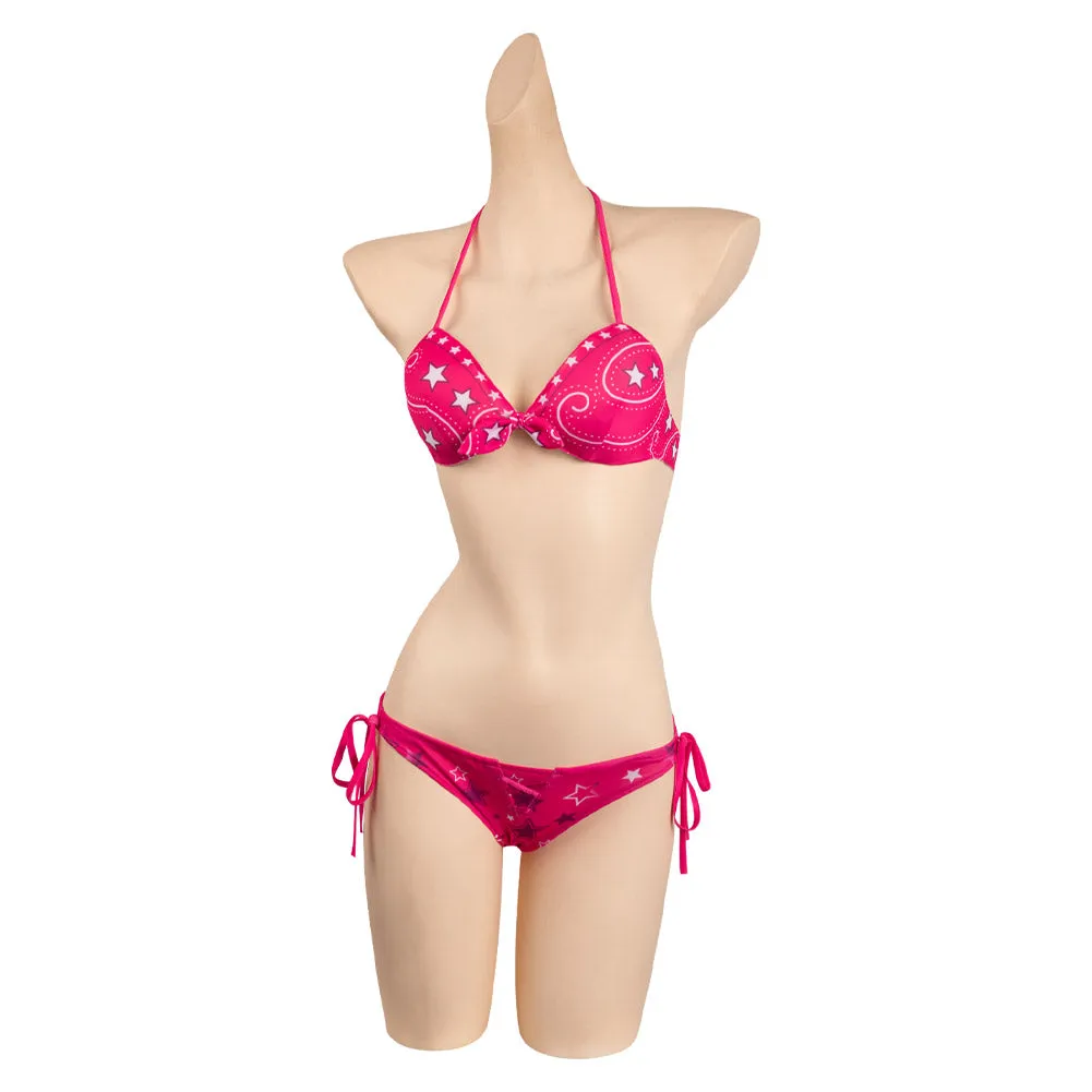 Barbie 2023 Margot Robbie Barbie Cosplay Costume Outfits Halloween Carnival Party Suit Cosplay Swimsuit