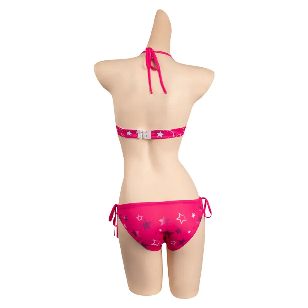 Barbie 2023 Margot Robbie Barbie Cosplay Costume Outfits Halloween Carnival Party Suit Cosplay Swimsuit