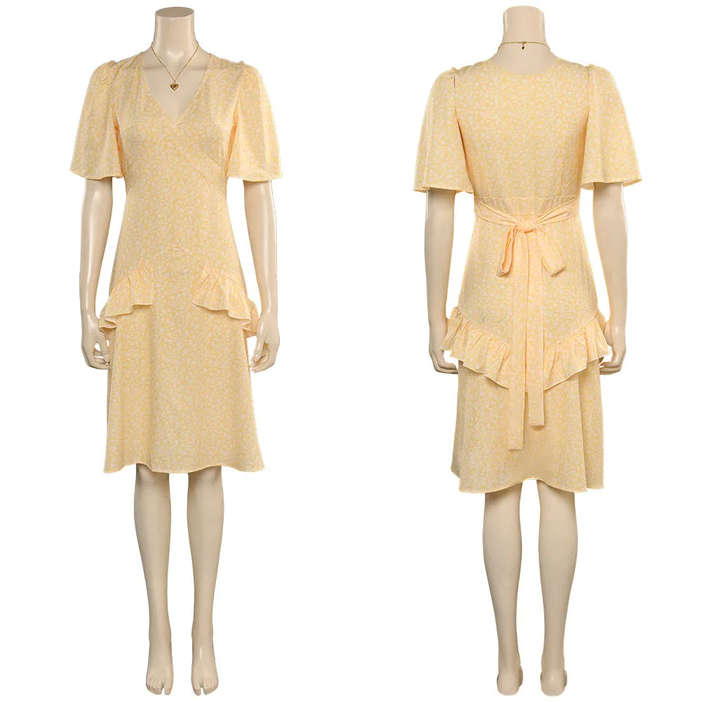 Barbie Cosplay Costume Yellow Dress Outfits Halloween Carnival Suit
