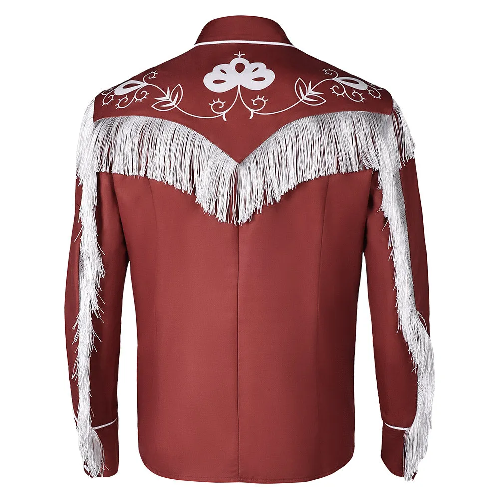 Barbie Ken Brown Retro Tassel Jacket Cosplay Costume Outfits Halloween Carnival Suit
