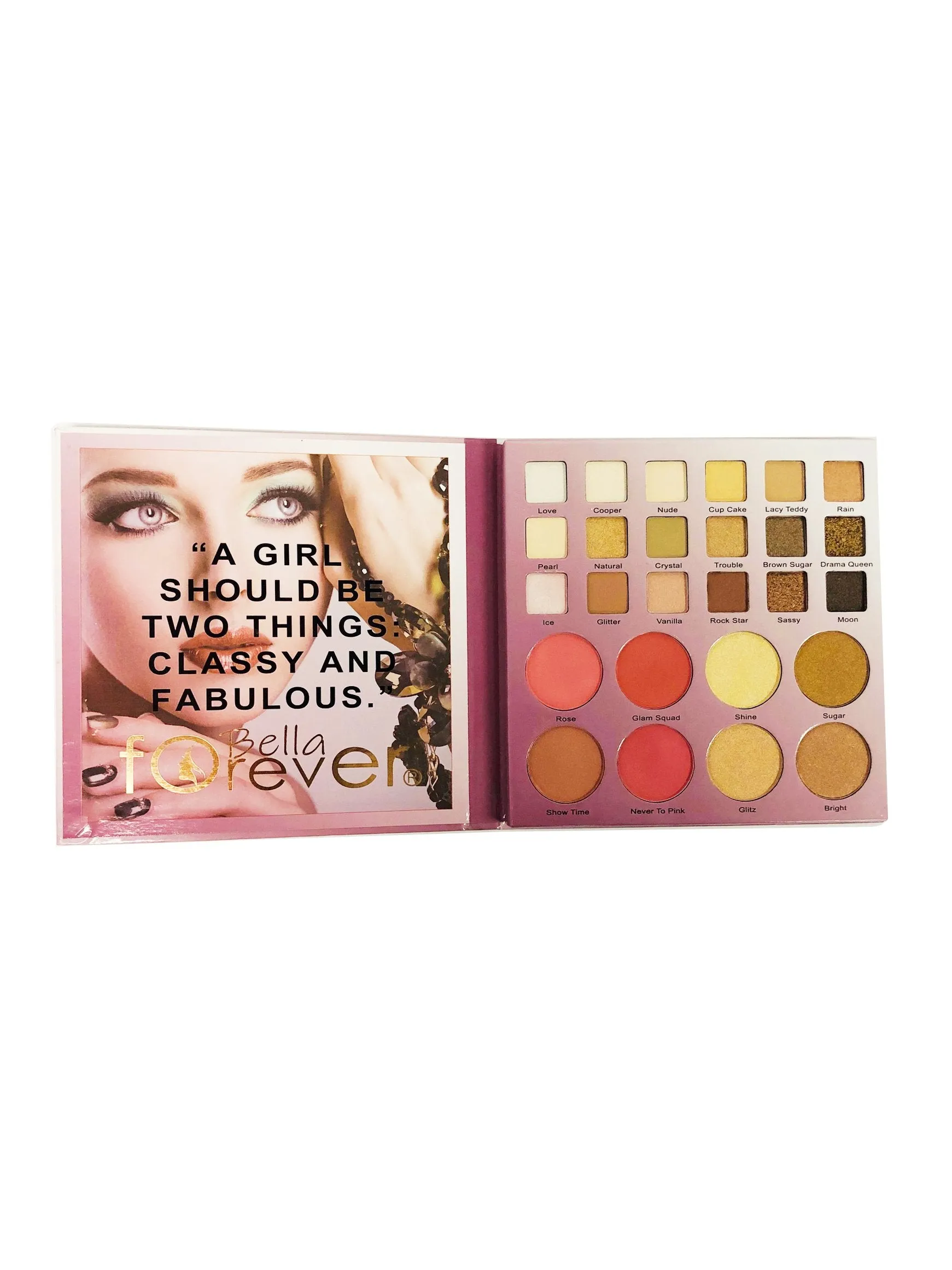 BELLA FOREVER 6 PIECE EYESHADOWS PALETTE DISPLAY "BEAUTY KIT"
