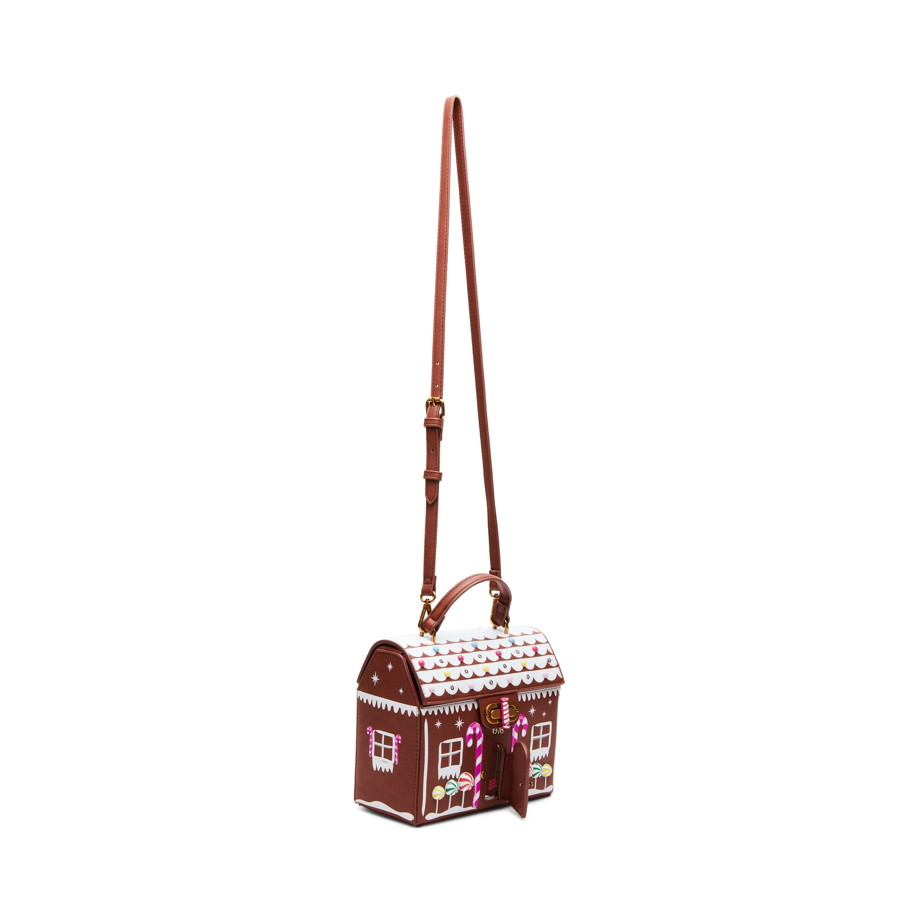 Betsey Johnson Kitsch Gingerbread House Light Up Crossbody Bag