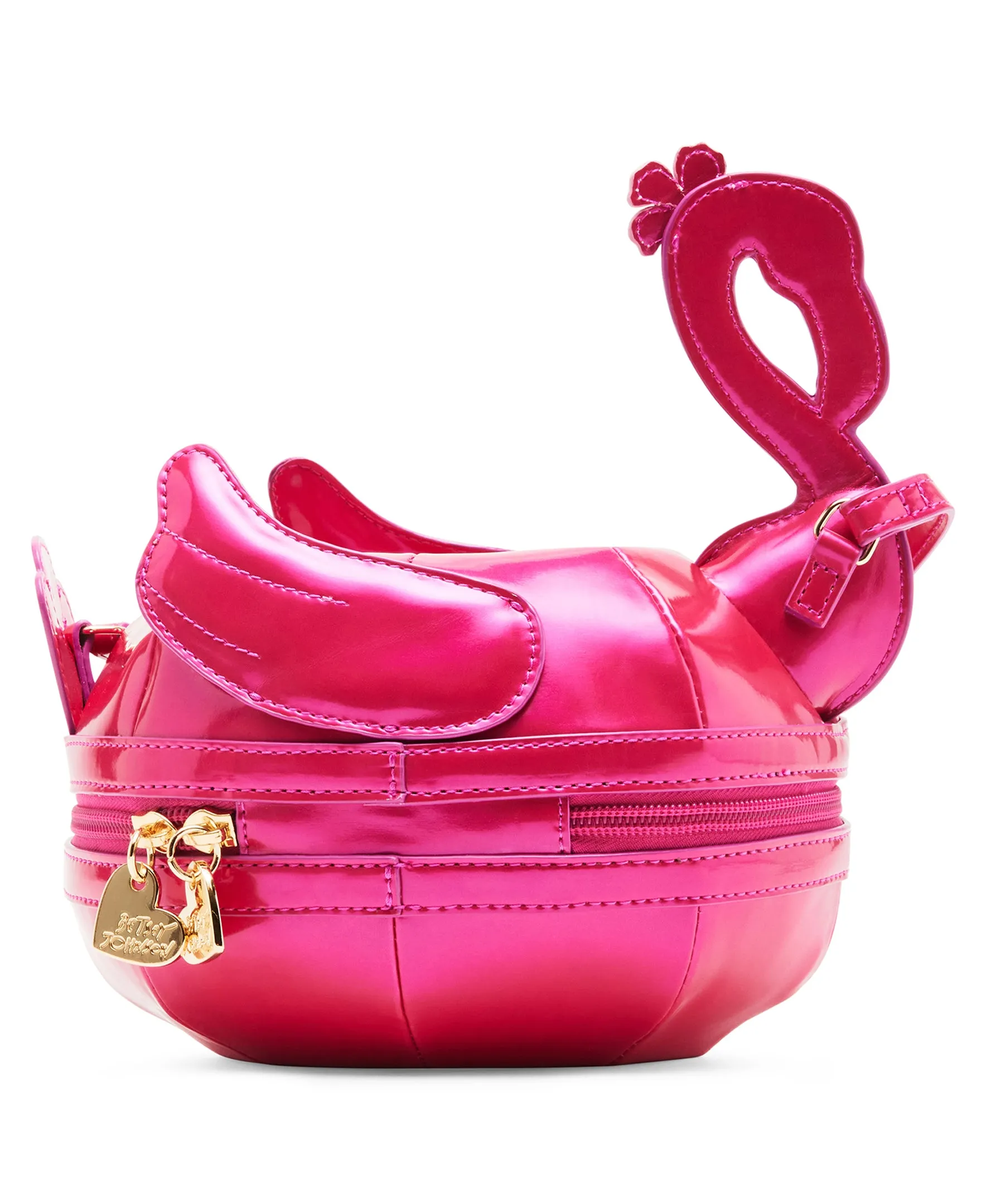 Betsey Johnson Kitsch Hot As Flock Flamingo Crossbody Bag
