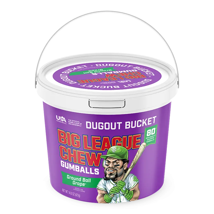 Big League Chew 80ct Gumball Bucket