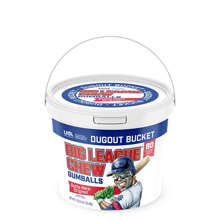 Big League Chew 80ct Gumball Bucket