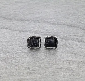 Billings Fashion Stud Earrings - Square