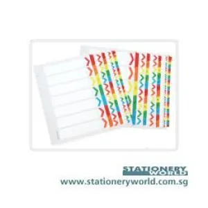 Bindermax Mylar Coating Index Divider MA-100 (1 to 10)