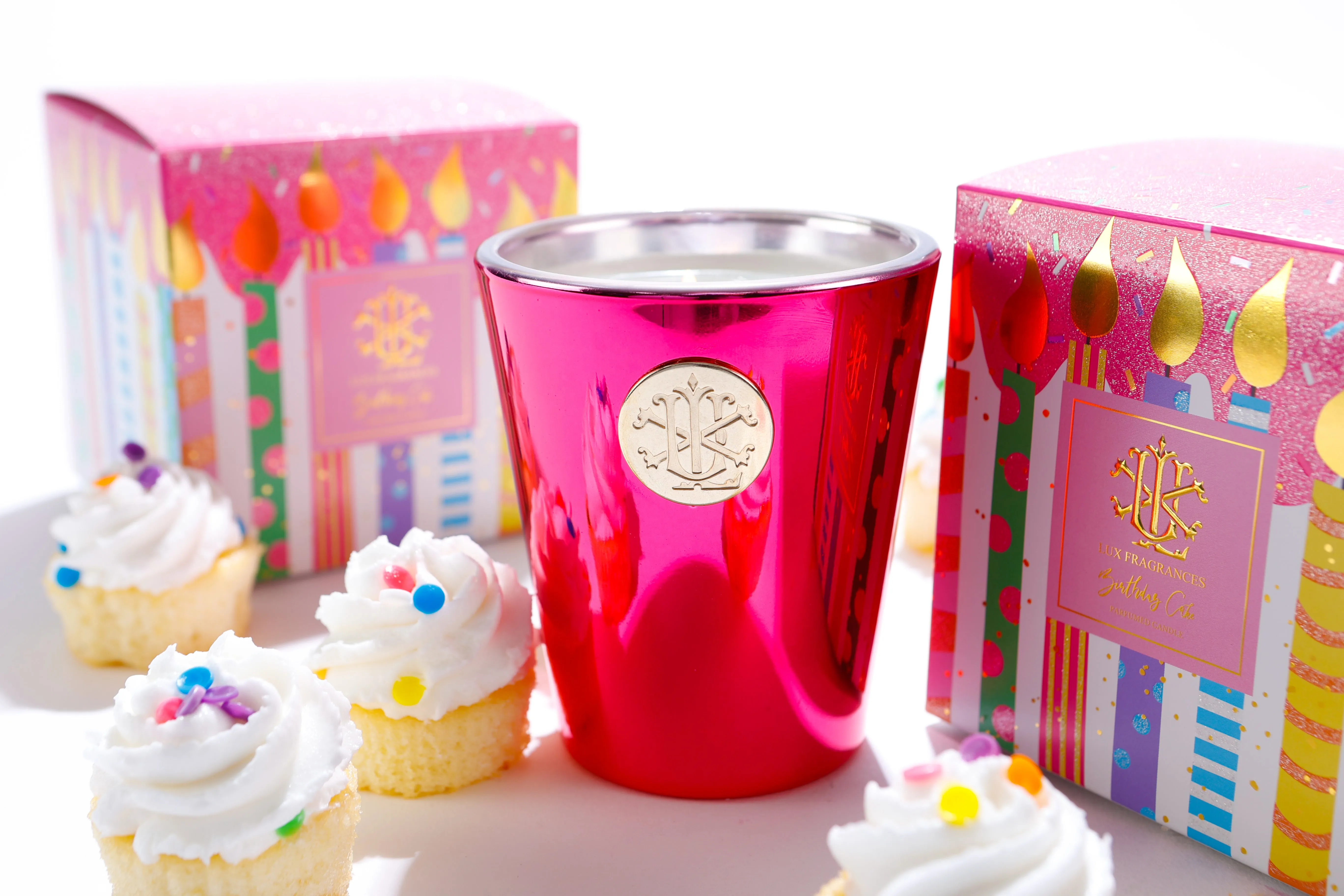 Birthday Cake 8 oz. Designer Box Candle