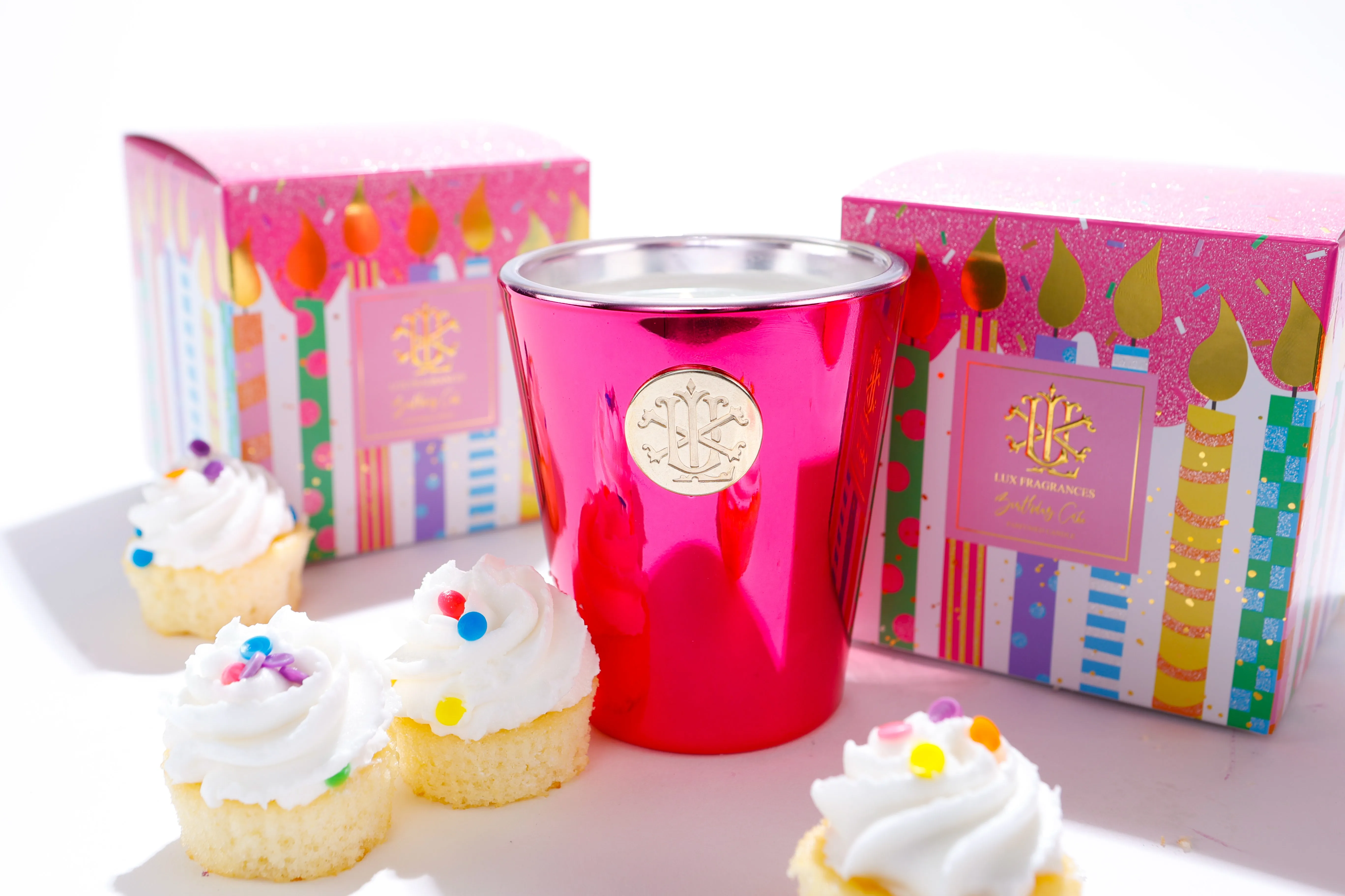 Birthday Cake 8 oz. Designer Box Candle