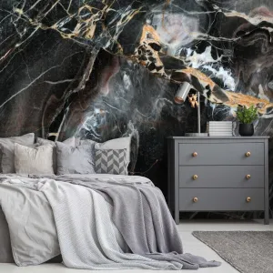 Black and Gold Marble Wallpaper Mural