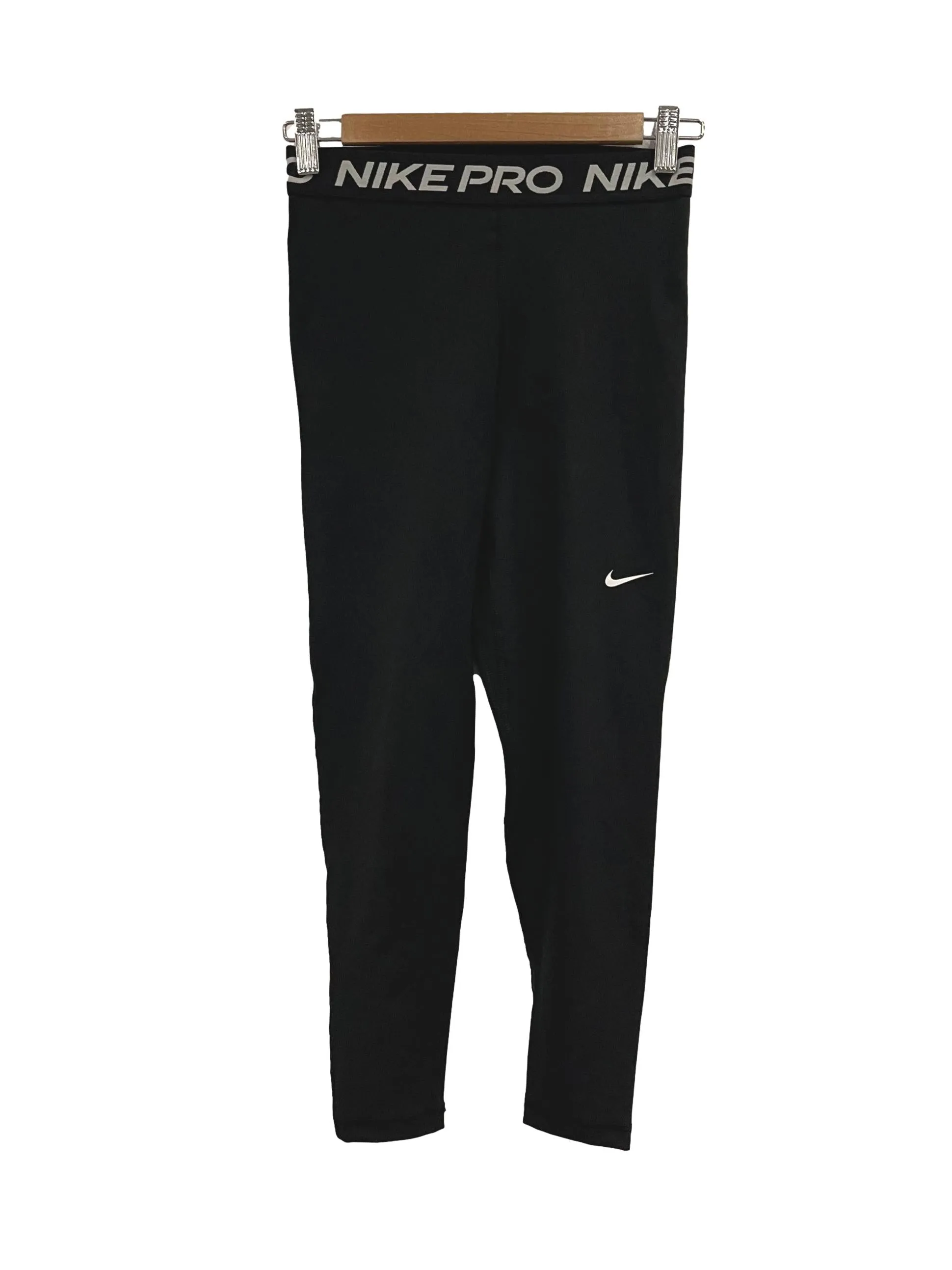Black Logo Band Tights