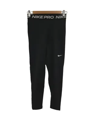 Black Logo Band Tights