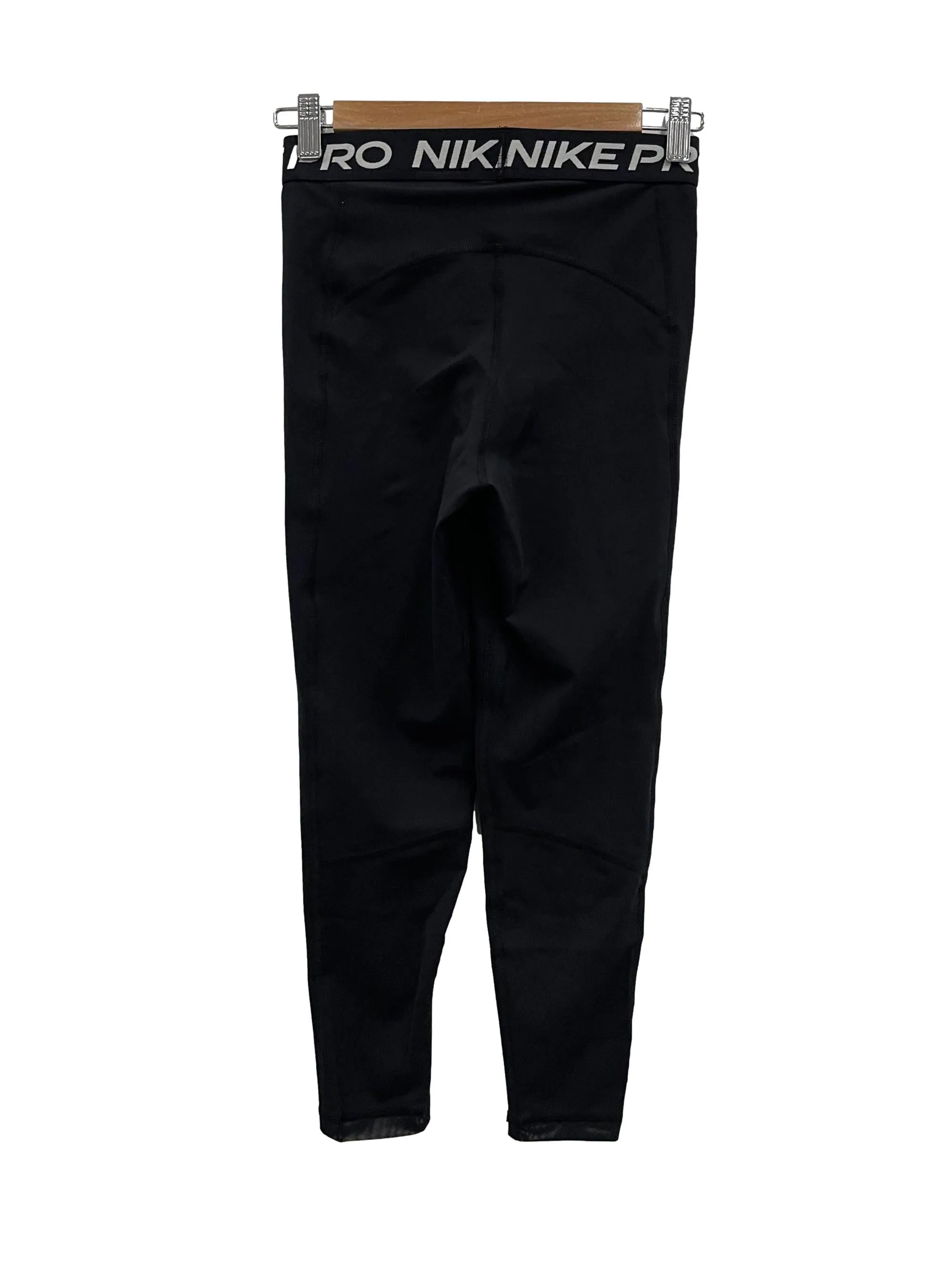 Black Logo Band Tights