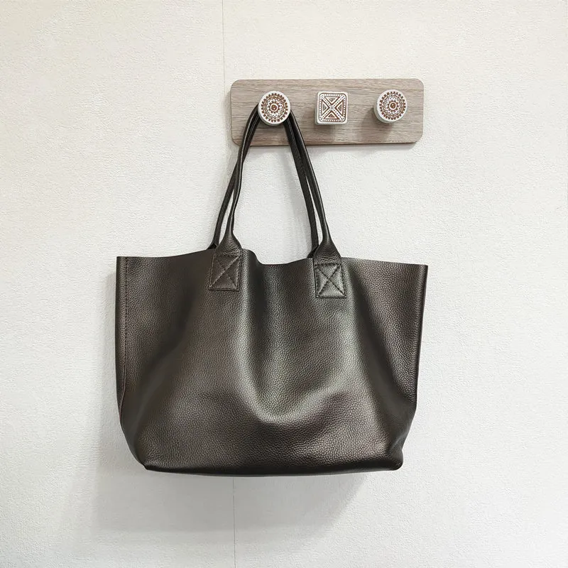 Black Stylish Cute Leather Tote Bag Puse Shoulder Bag Crossbody Tote For Women
