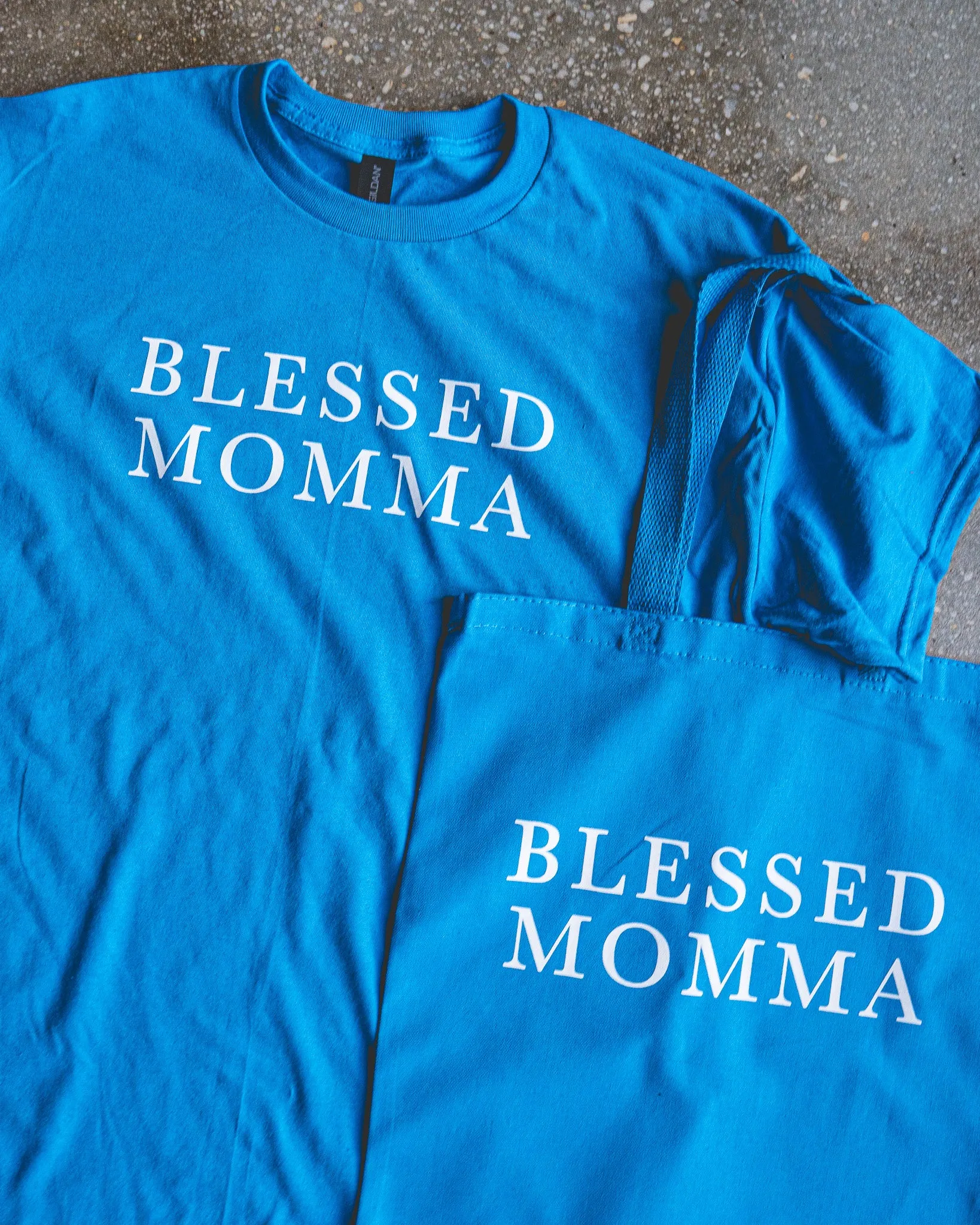Blessed Momma Adult T-shirt & Tote Bundle