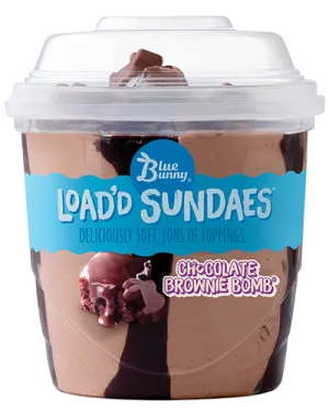 Blue Bunny Load'd Sundaes - Chocolate Brownie Bomb (Cup)