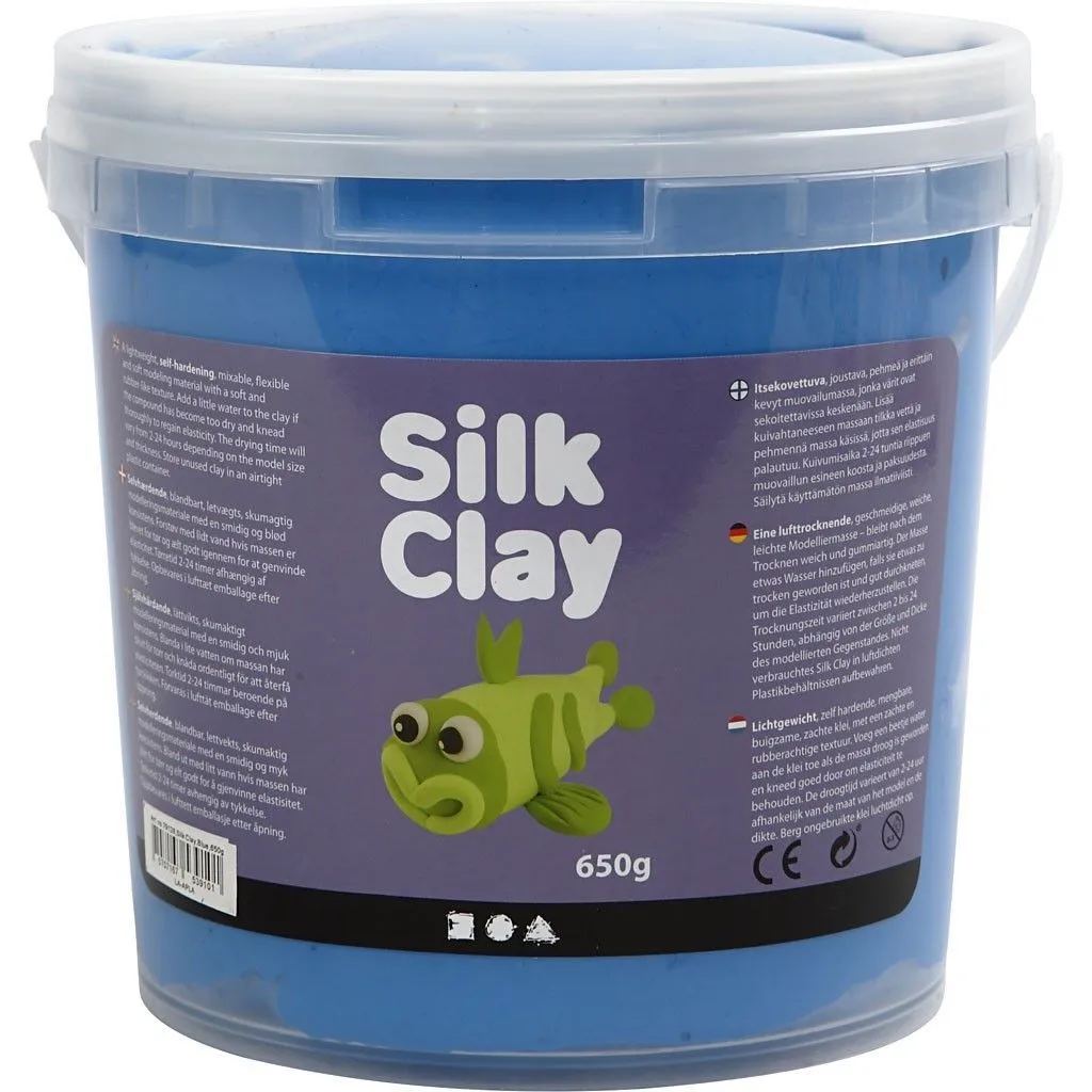 Blue Colour Pliable Lightweight Modelling Compound With Plastic Bucket 650 g