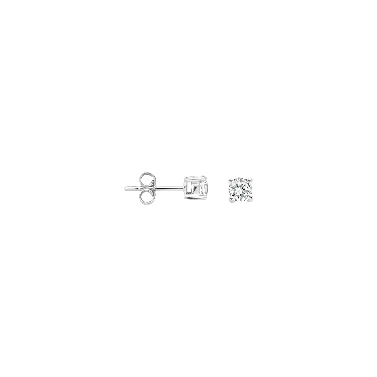 Blush - Boucles d'oreilles - Or Blanc 14k, Zircons (7128WZI)