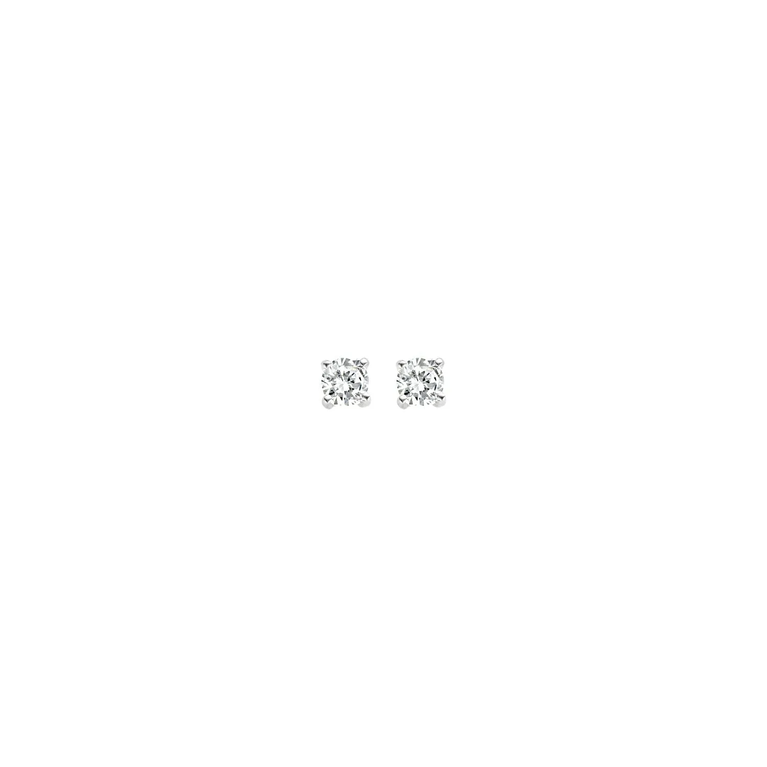 Blush - Boucles d'oreilles - Or Blanc 14k, Zircons (7128WZI)