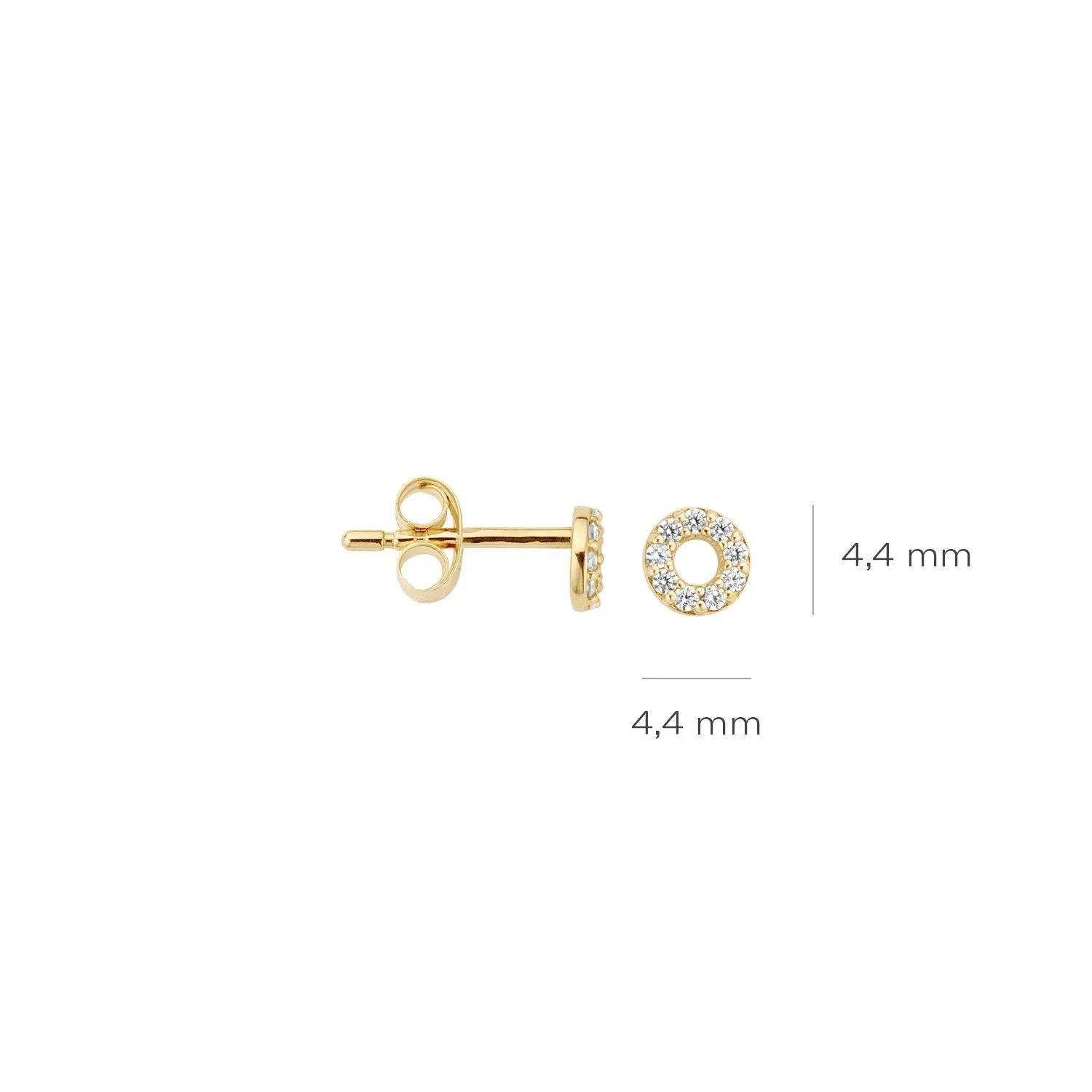 Blush - Boucles d'oreilles - Or Jaune 14k, Zircon (7193YZI)