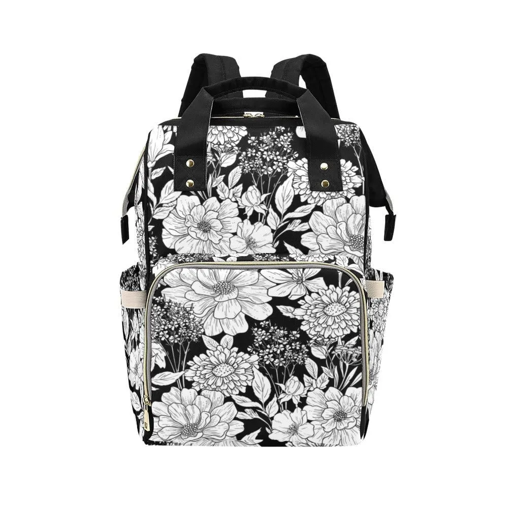 Boho Diaper Bag Backpack Celestial Witchy Goth Baby Shower Gift Idea Insulated Travel Bottle Cooler Boho Moms Dads New Parents Newborn