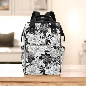 Boho Diaper Bag Backpack Celestial Witchy Goth Baby Shower Gift Idea Insulated Travel Bottle Cooler Boho Moms Dads New Parents Newborn