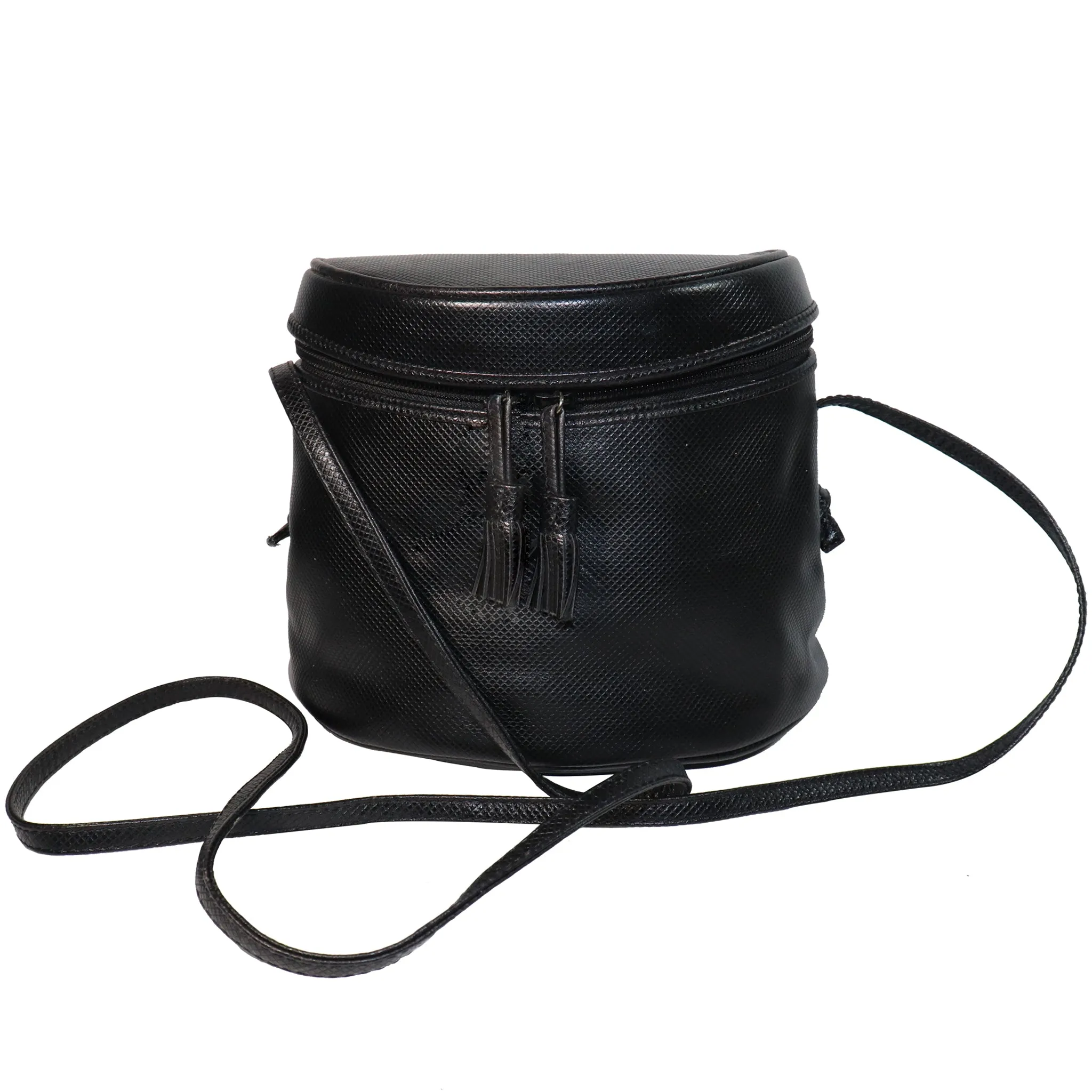 Bottega Veneta Black Half Circle Crossbody Purse