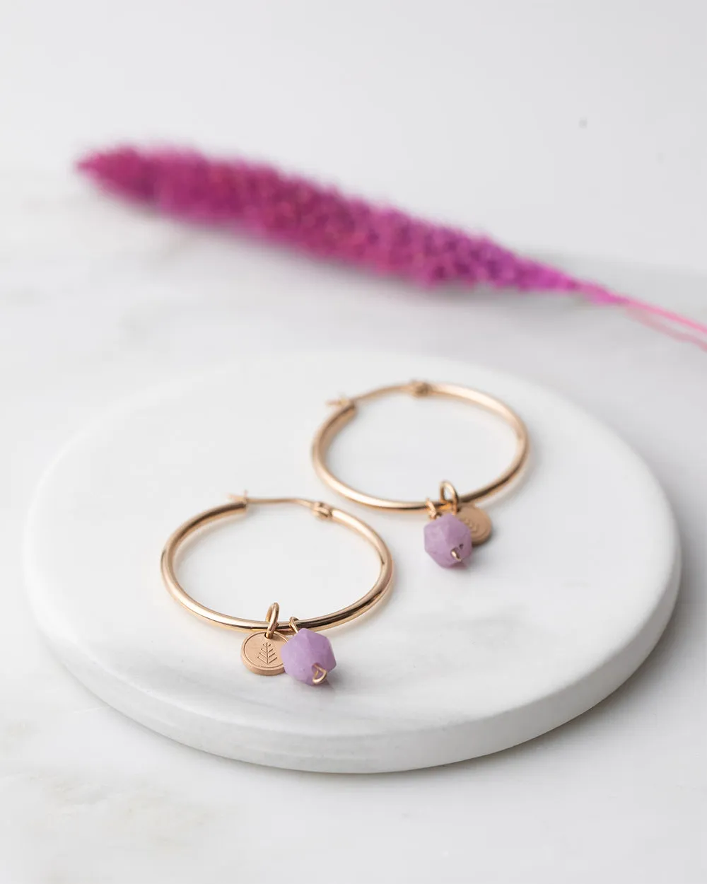 Boucles d'oreilles Didyma - Nisi Purple (NI5)