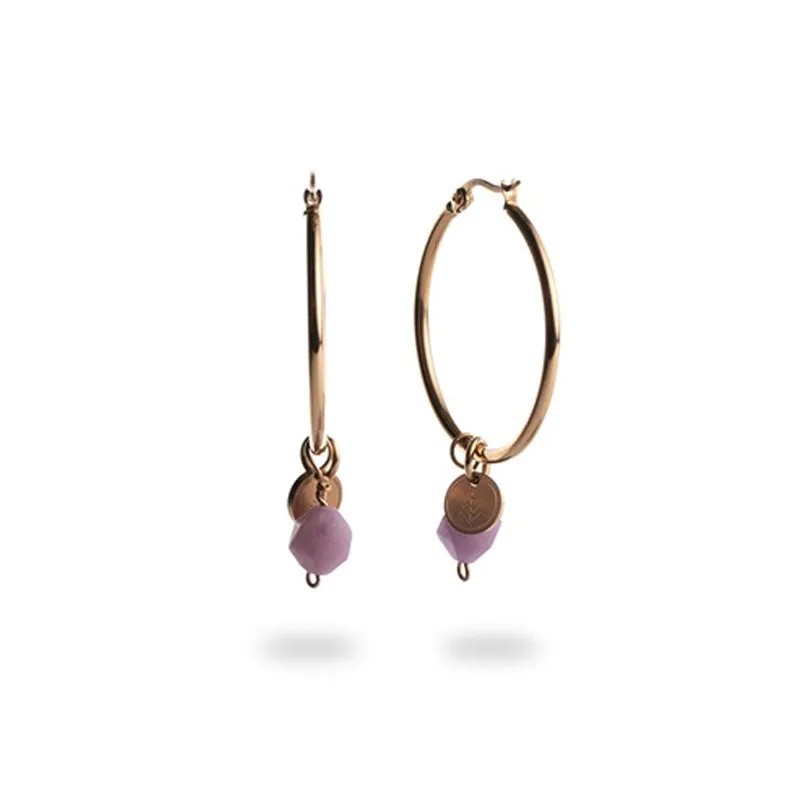 Boucles d'oreilles Didyma - Nisi Purple (NI5)
