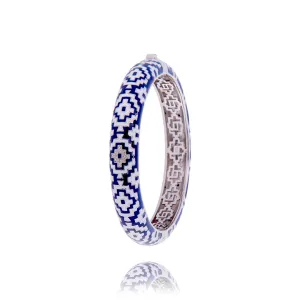 Bracelet Jonc UNASTORIA - Aztec, Argent et Zircons (JO121186)