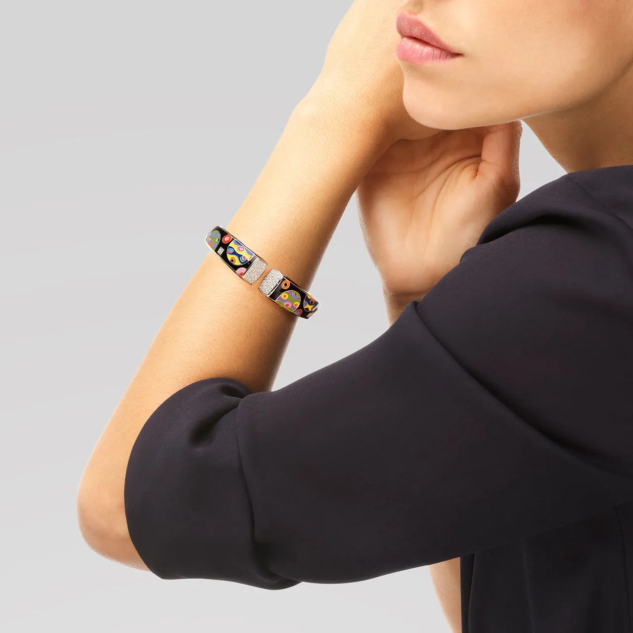 Bracelet Jonc UNASTORIA - Constellation, Argent et Zircons (JO121215)