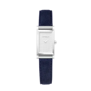 Bracelet montre Antarès Herbelin - Cuir Nubuk simple bleu outremer (BRAC17048A109)