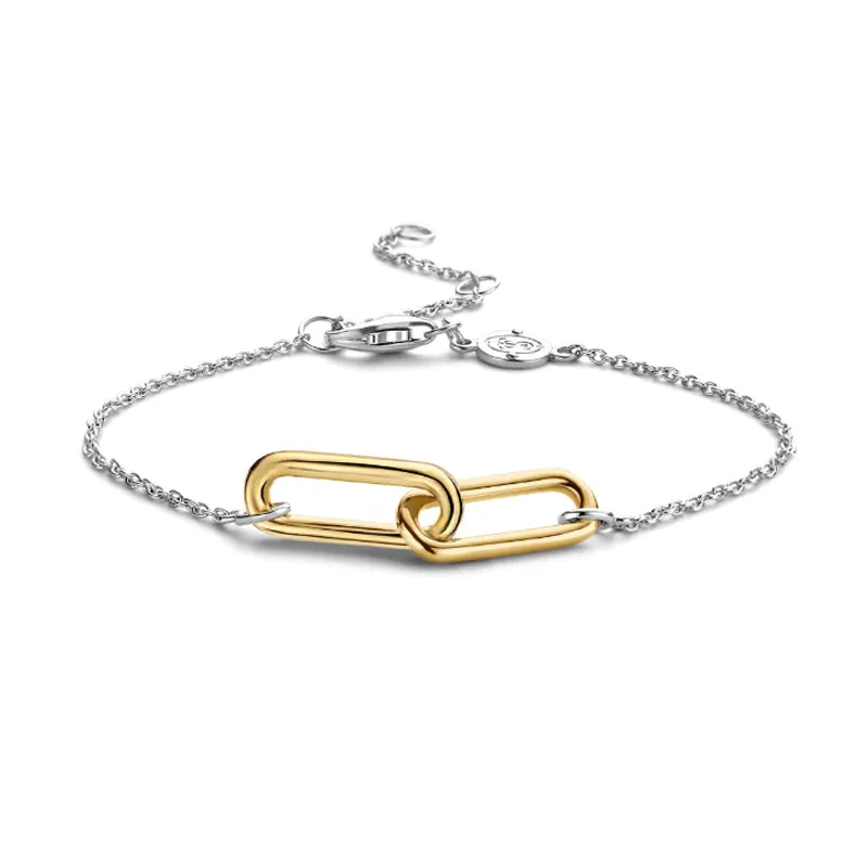 Bracelet TI SENTO - Argent bicolore doré (2960SY)