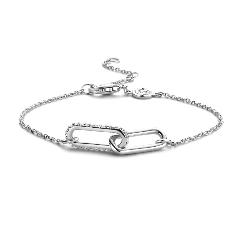 Bracelet TI SENTO - Argent, zircons (2960ZI)