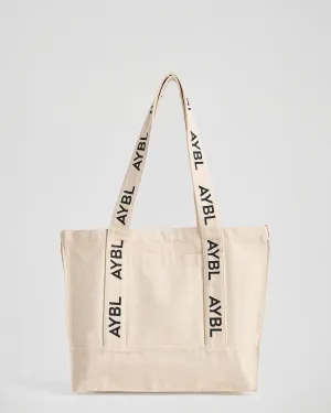 Branded Strap Tote Bag - Canvas