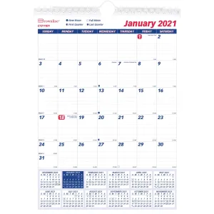 Brownline Ruled Block Wall Calendar