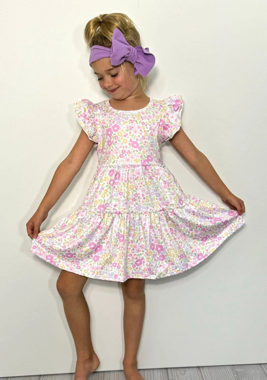 Bubblegum Floret Girls Dress
