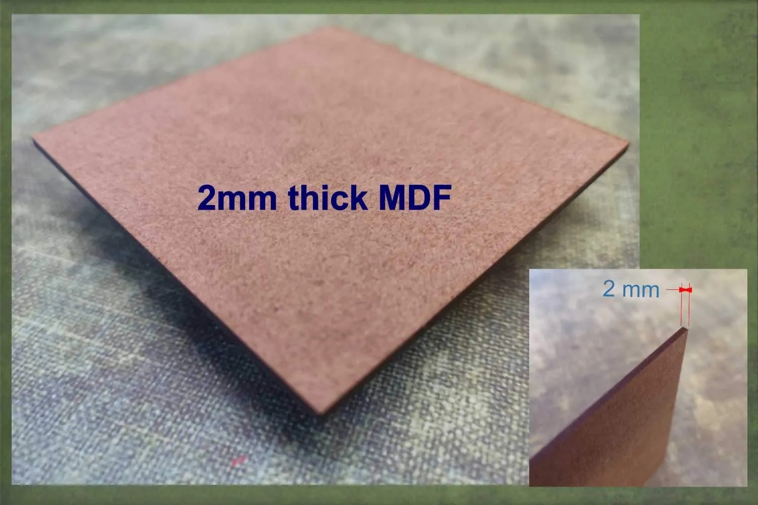 Bucket and spade - wooden craft blank - 2mm MDF