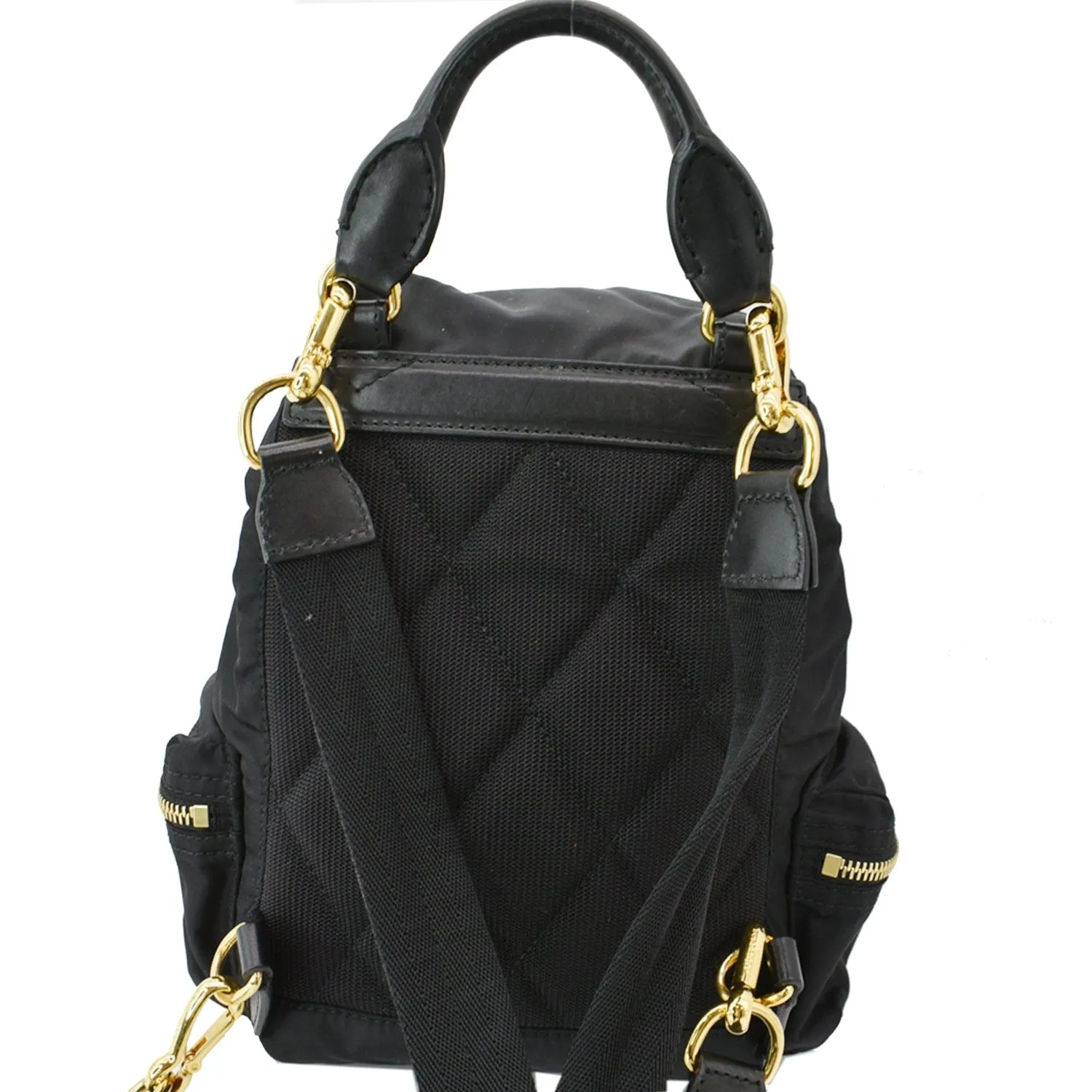 BURBERRY Technical Rucksack Nylon Backpack Bag Black