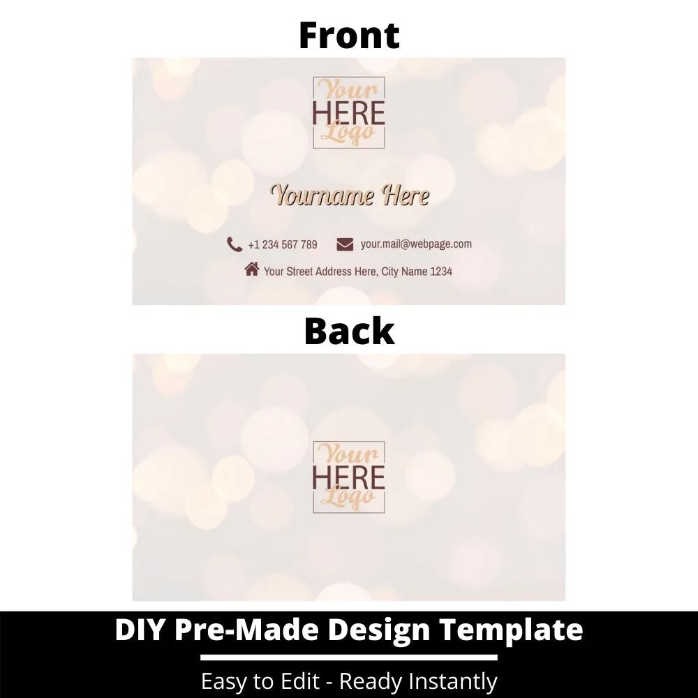 Business Card Design Template 165