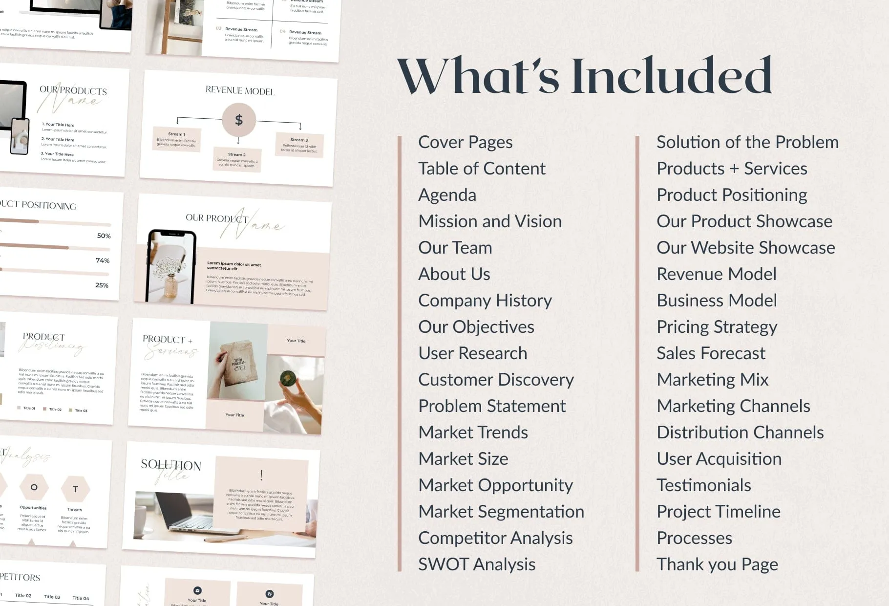 Business Plan Presentation Sage Collection Fully Editable Canva Template