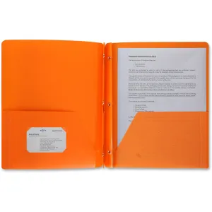 Business Source 3-Hole Punched Poly Portfolios