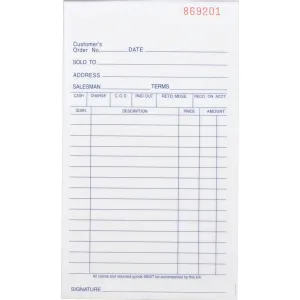 Business Source All-purpose Carbonless Forms Book