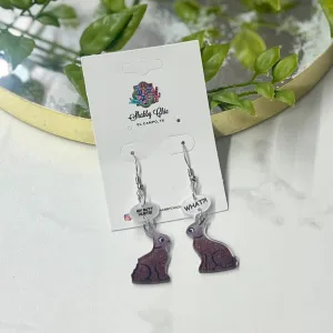 Butt Hurt Bunny Earrings