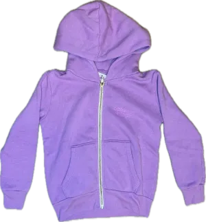 Californian Vintage- City Of Angels Zip Up Hoodie (Lilac)