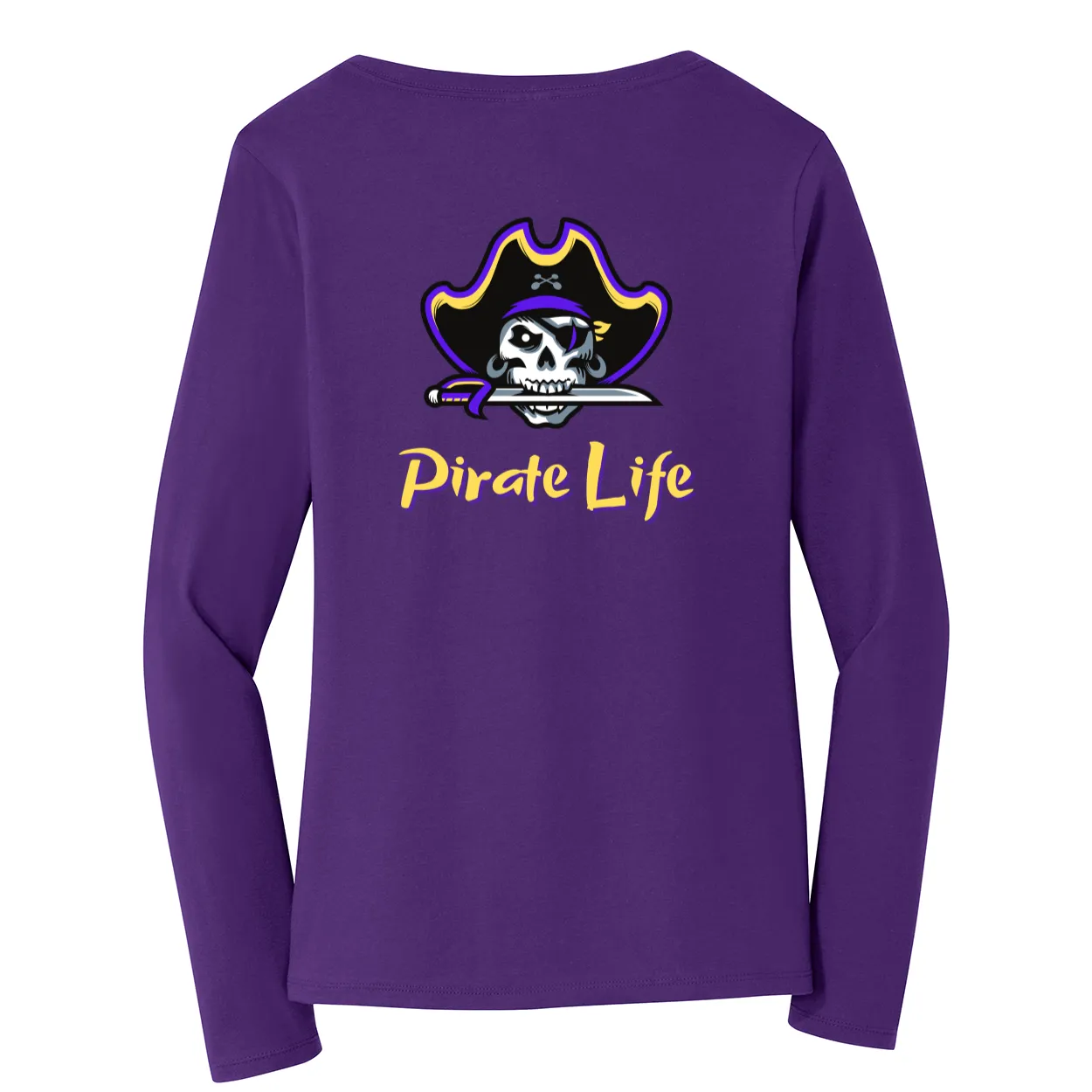 Carolina Captain Ladies Long Sleeve V-Neck T