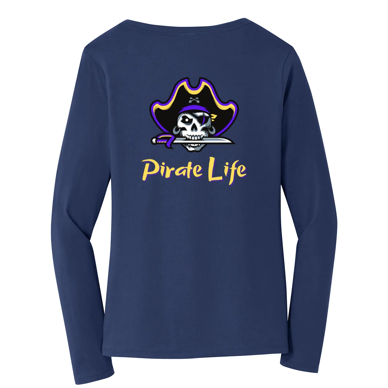 Carolina Captain Ladies Long Sleeve V-Neck T